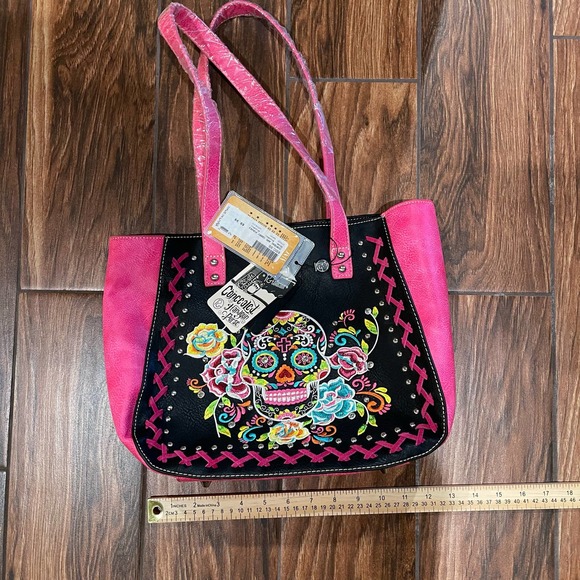 P&G Sugar Skull Conceal & Carry Purse NWT - Picture 5 of 7